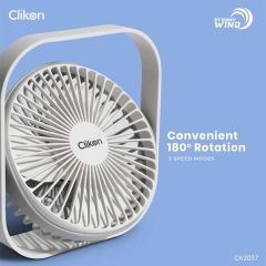Clikon 6 Rechargeable Fan