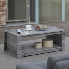 Wooden Coffee Table Rectangle Grey