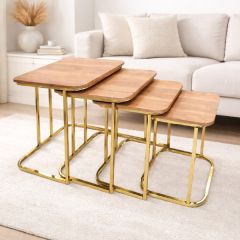 Modern Nesting Table 4 Pieces 