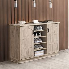 Wooden 2 Door Shoe Cabinet