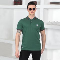 Mens Plain T-Shirt - Green/Xl