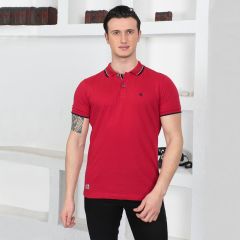 Mens Plain T-Shirt - Red/S