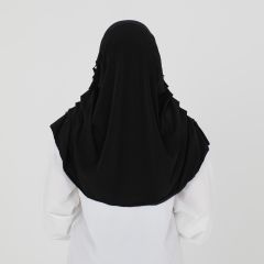 Ladies Hijab-Black-FREE SIZE